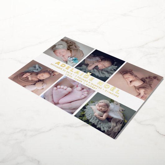 PixDezines Faire-part de naissance Gold (Rotation)