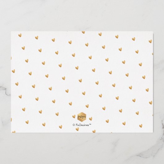 PixDezines Faire-part de naissance Gold (Verso)