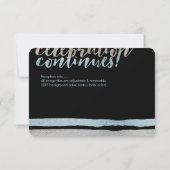 PixDezines faux blauw/zilver/strepen/receptie (Achterkant)