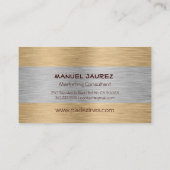 PixDezines faux brushe metal/diy fonts+kleuren Visitekaartje (Achterkant)