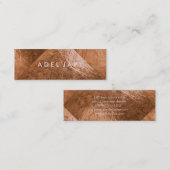 PixDezines Faux Copper Foil Tiles Mini Visitekaartje (Voorkant / Achterkant)