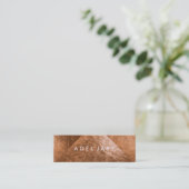 PixDezines Faux Copper Foil Tiles Mini Visitekaartje (Staand voorkant)