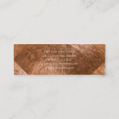 PixDezines Faux Copper Foil Tiles Mini Visitekaartje (Achterkant)