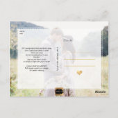 PixDezines Faux Gold/Marble/Red onze datum Briefkaart (Achterkant)