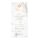 PixDezines Faux Gold Menu sur Marble Fancy Script (Devant)