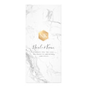 PixDezines Faux Gold Menu sur Marble Fancy Script (Dos)