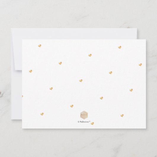 PixDezines Faux Gold Modern Borstelscript Save The Date (Achterkant)