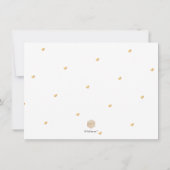 PixDezines Faux Gold Modern Brush Script Save The Date (Achterkant)