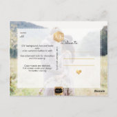 PixDezines Faux Gold/Monogram/Marmer/Bewaar je dat Briefkaart (Achterkant)