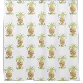 PixDezines Faux Gold Pineapples/DIY achtergrond Douchegordijn (Voorkant)