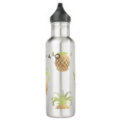 PixDezines Faux Gold Pineapples/DIY background Waterfles (Rechts)