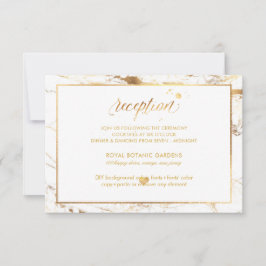 PixDezines Faux Gold Veins Marble Reception