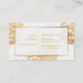 PixDezines faux gouden pinecones Visitekaartje (Achterkant)