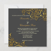 PixDezines faux goudzirls Kaart (Achterkant)