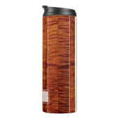 PixDezines Faux Koa Wood Longboard Thermosbeker (Geroteerd rechts)
