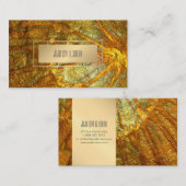 PixDezines Faux Metallic Gold Texture Visitekaartje (Voorkant / Achterkant)