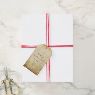 PixDezines  faux perkament Cadeaulabel