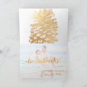 PixDezines faux pinecones or merci cartes (Intérieur)