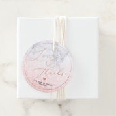 PixDezines Faux Roos Gold Calligraphy Bedankt Bedankjes Labels (In situ)