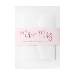 PixDezines Faux Roos Gold Mr+Mrs/DIY achtergrond Uitnodigingen Wikkel
