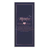 PixDezines Faux Rose Gold Calligraphy Menu Script (Devant)
