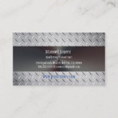 PixDezines faux steel bord/DIY lettertypen Visitekaartje (Achterkant)