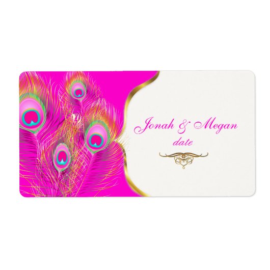 PixDezines Felina, Pizzazz Peacock Etiket (Voorkant)