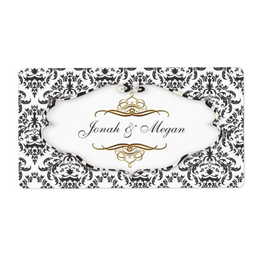 PixDezines Felina, zwart + pareldamast 14 Etiket (Voorkant)