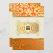 PixDezines Fidora Damask Kaart (Voorkant / Achterkant)