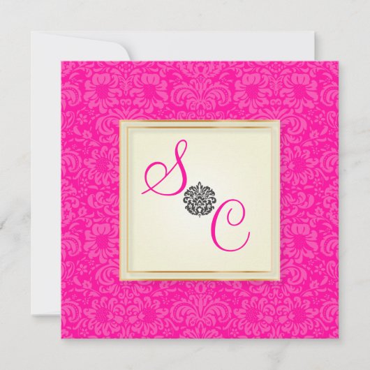 PixDezines Fidora Damask Kaart (Voorkant)