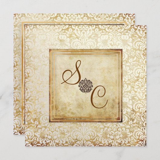 PixDezines FIDORA,  DAMASK Kaart (Voorkant / Achterkant)