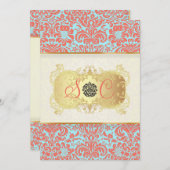 PixDezines Fidora Damask Kaart (Voorkant / Achterkant)