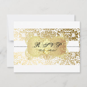 PixDezines Fidora Damask RSVP-kaarten, vereisen 5x RSVP Kaartje