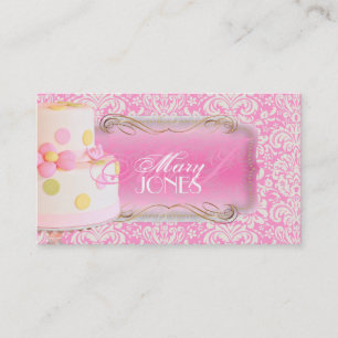 PixDezines Fidora Damask, Trouwtaart Visitekaartje