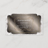 PixDezines Fidora  Damask Visitekaartje (Achterkant)