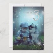 PixDezines Fireflies 3e verjaardag Kaart (Voorkant)