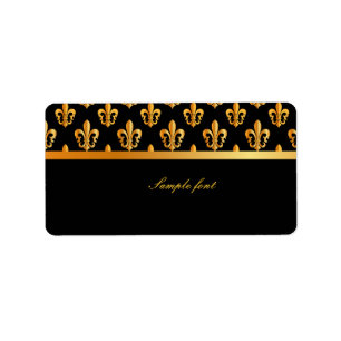 PixDezines Fleur de lis /DIY achtergrond Etiket