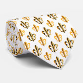 PixDezines fleur de lis/DIY achtergrond kleur Stropdas (Opgerold)