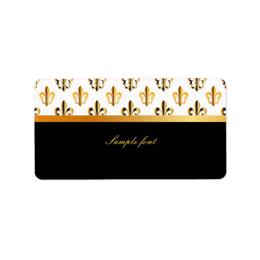 PixDezines Fleur de lis /DIY kleuren! Etiket (Voorkant)