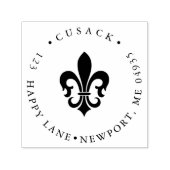 PixDezines Fleur de Lis Zelfinktende Stempel (Design)