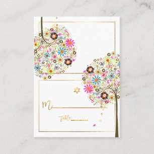 ✡ PixDezines Fleurs Arbre de vie Cartes de lieu