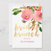 PixDezines Floral Bruids Brunch/DIY Achtergrond Kaart (Voorkant)