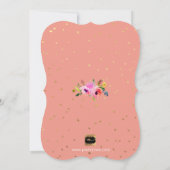 PixDezines Floral Waterverf Brunch+Bubbly Kaart (Achterkant)