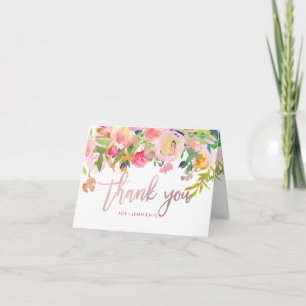 PixDezines Floral Waterverf/Foto bedankt