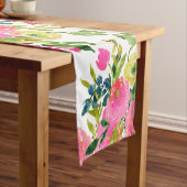 PixDezines floral/waterverf/ranunculus Korte Tafelloper (Voorbeeld)