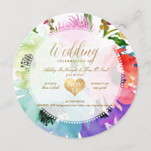 PixDezines Floral/Waterverf/Rozen Kaart