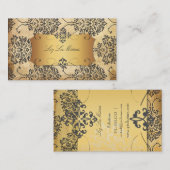 PixDezines Florentius Damask Visitekaartje (Voorkant / Achterkant)