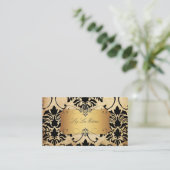 PixDezines  Florentius Damask Visitekaartje (Staand voorkant)