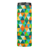 PixDezines Forest Green Geometric/Triangles Thermosbeker (Achterkant)