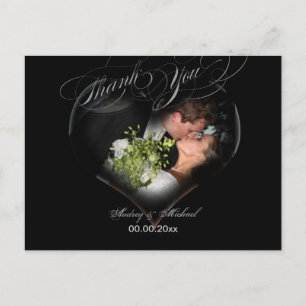 PixDezines fotolijstje/Huwelijk Hartelijk dank je Briefkaart